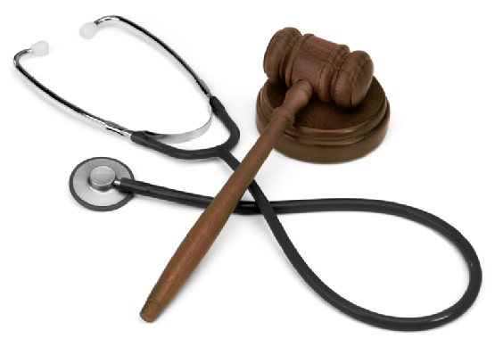 gavel &amp; stethoscope